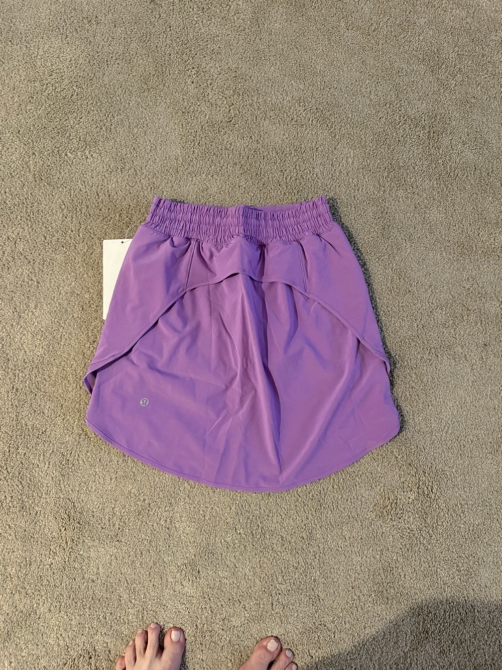 Lululemon Hotty Hot HR Skirt Tennis Golf Long Purple Blossom Light Size 4 NWT - Picture 8 of 11